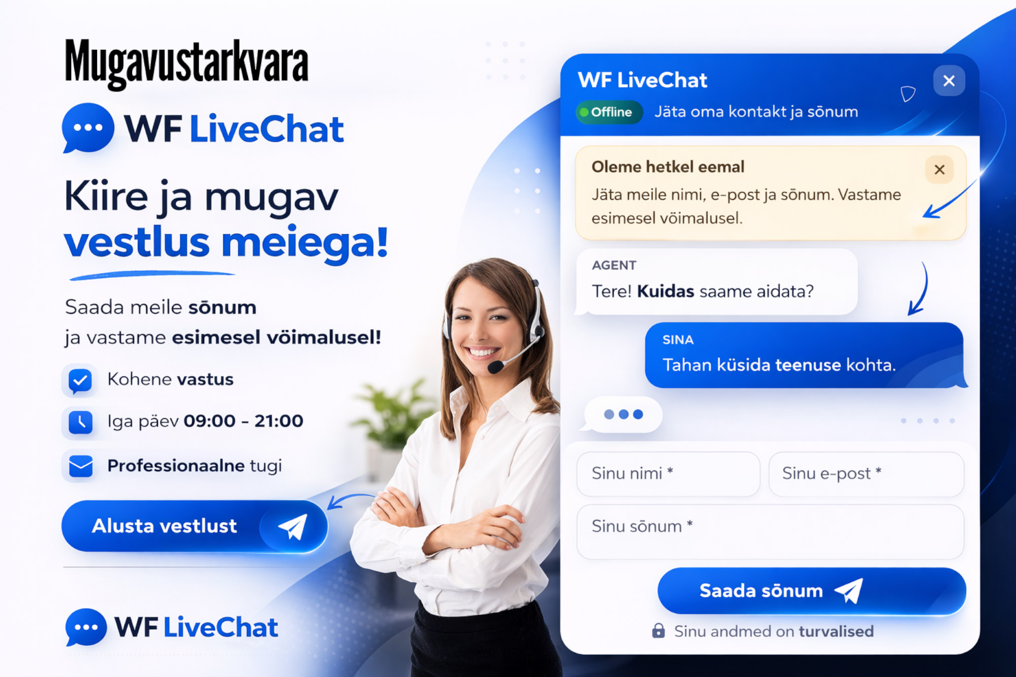 WF LiveChat – kliendisuhtluse täislahendus